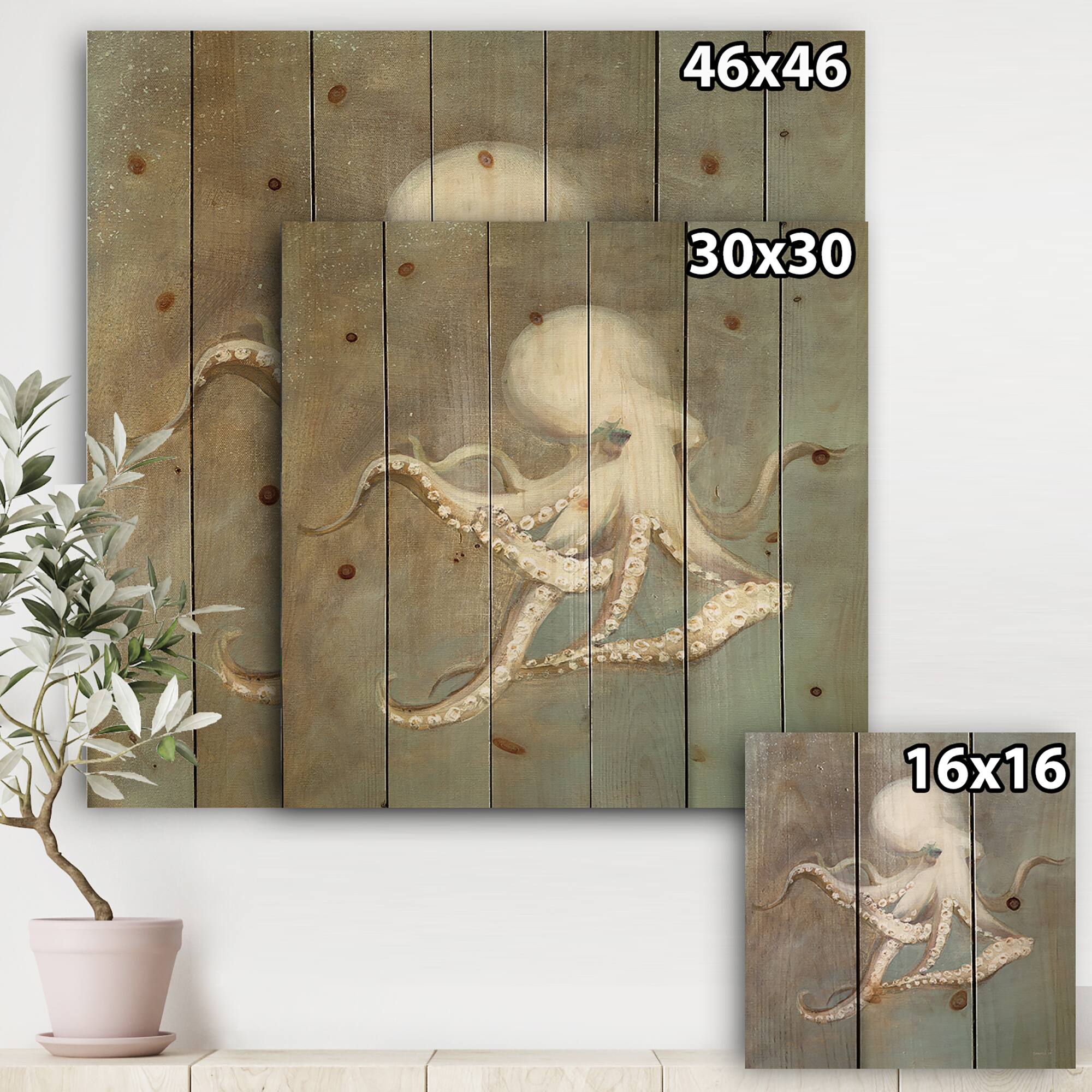 Designart - Octopus Treasures from the Sea